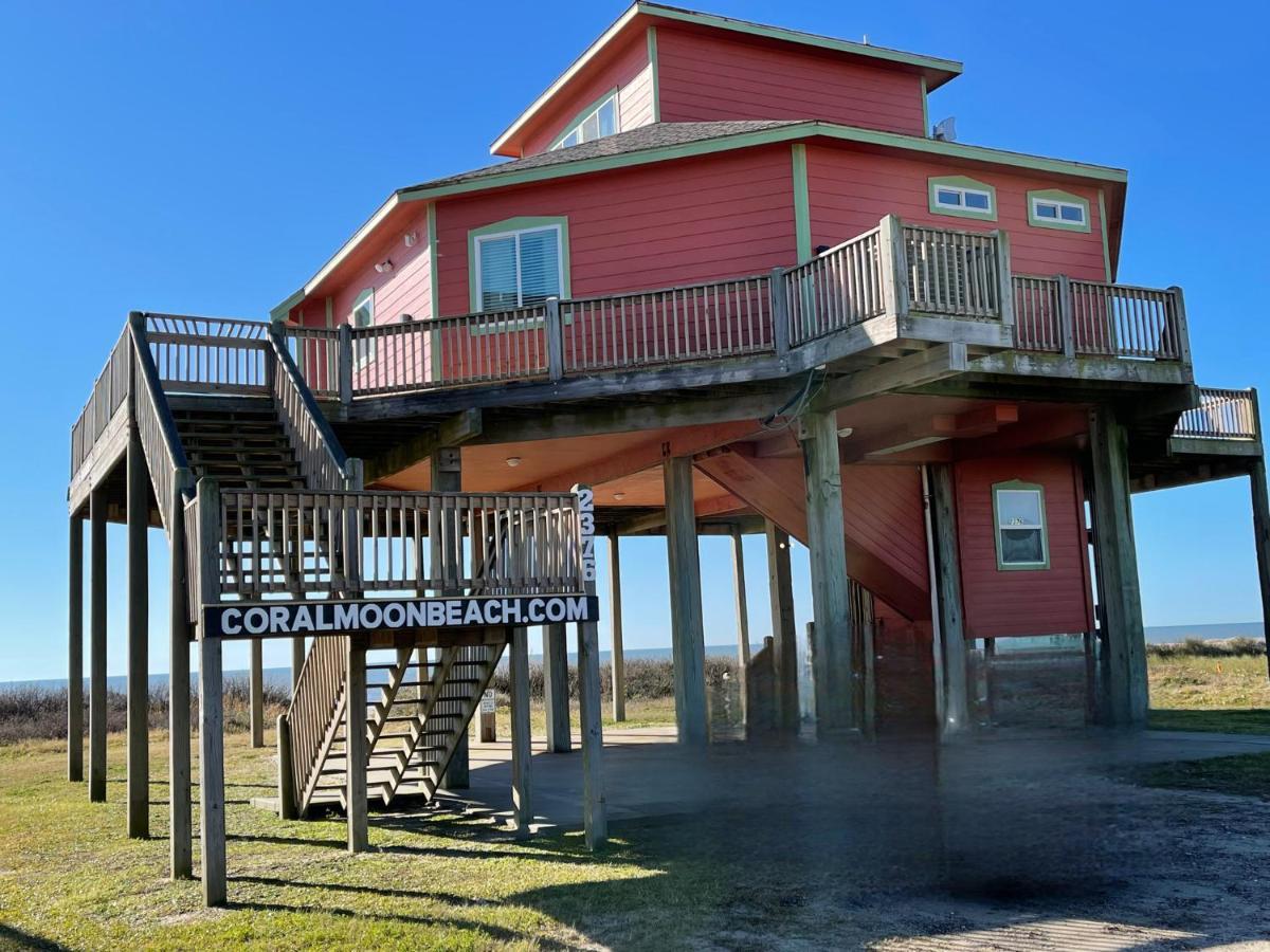 Stunning Beachfront 3 Bedroom Home, Coralmoonbeach Bolivar Peninsula Exterior foto
